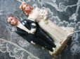 画像2: アンティーク 石膏製 結婚式の人形
