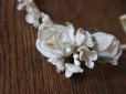 画像5: アンティーク 白い花のコサージュ ラベル付
