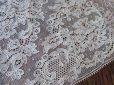 画像3: アンティーク  花模様 幅広レース スモーキーピンク 1.3m (3)