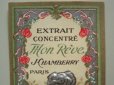 画像4: アンティーク パフュームラベル  薔薇 EXTRAIT CONCENTRE MON REVE-J CHAMBERRY PARIS- (4)