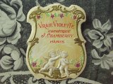 アンティークパフュームラベル 天使とスミレ VRAIE VIOLETE-J.CHAMBERRY PARIS-