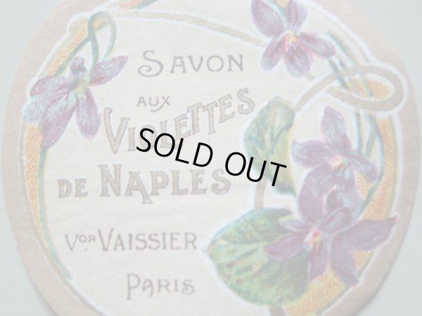 画像2: アンティーク サボンラベル 菫 SAVON AUX VIOLETTES DE NAPLES-VICTOR VAISSIER PARIS-