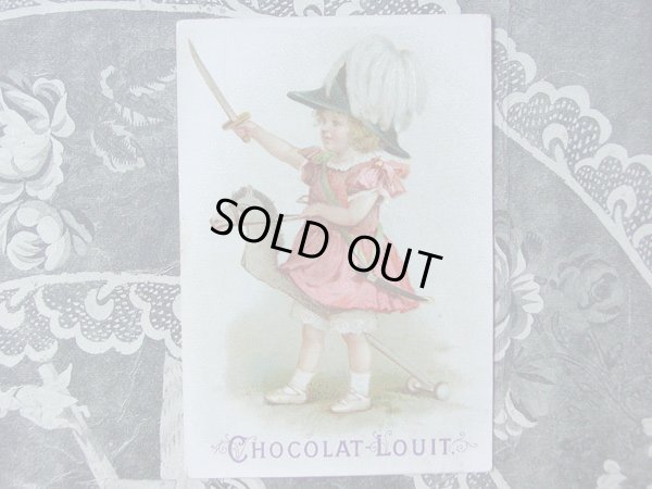 画像2: アンティーク ピンクのドレスの可愛い騎兵隊-CHOCOLAT LOUIT-