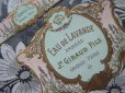 画像1: アンティーク パフュームラベル ラベンダー EAU DE LAVANDE AMBREE -JN GIRAUD FILS PARIS GRASSE- (1)