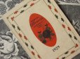画像1: 1929年 アンティーク 黒薔薇のパフュームカード見開き型 OFFRANDE-CHERAMY PARIS- (1)