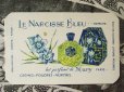 画像2: アンティーク 睡蓮のパフュームカード LE NARCISSE BLEU-MURY PARIS- (2)